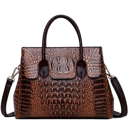 Bags fuax Leather Embossed Crocodile pattern - Glide Goods LLC