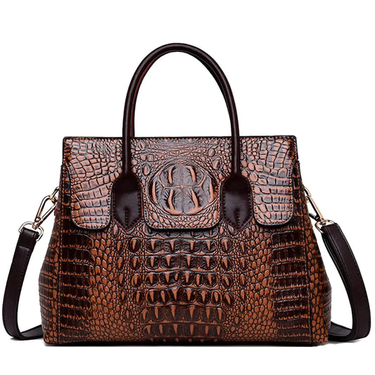 Bags fuax Leather Embossed Crocodile pattern - Glide Goods LLC