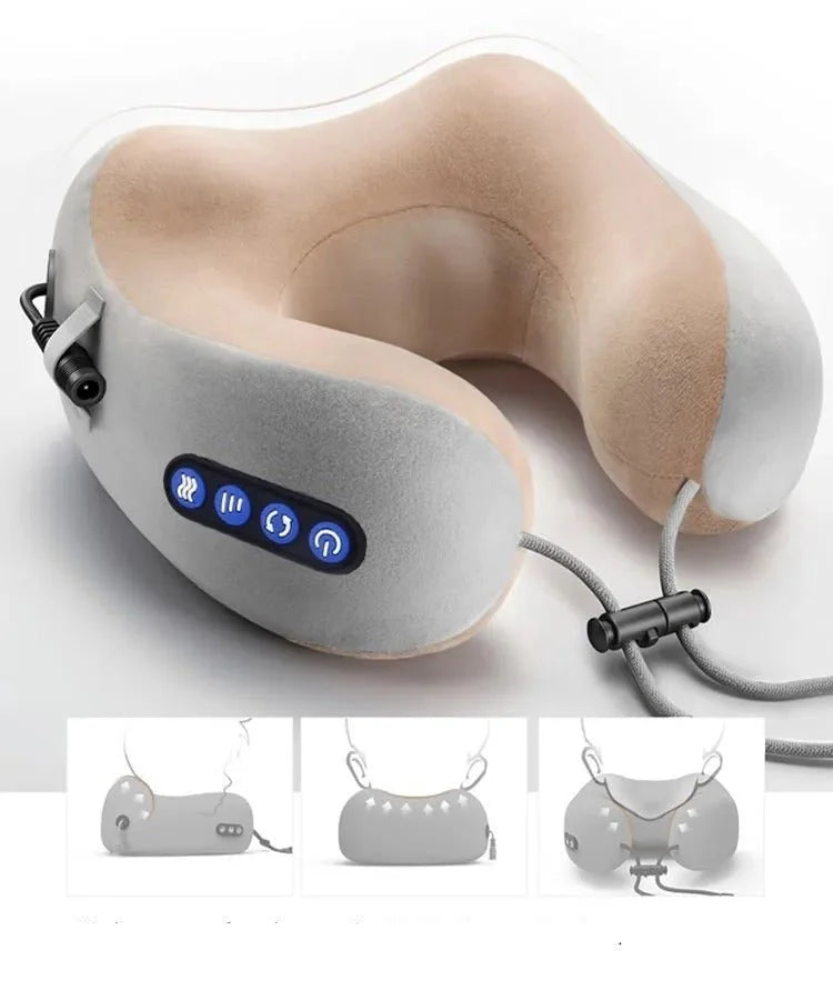Massaging Neck Pillow - Glide Goods LLC
