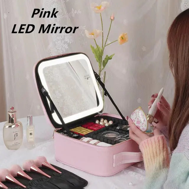 LED Light Cosmetic Bag - Glide Goods LLC