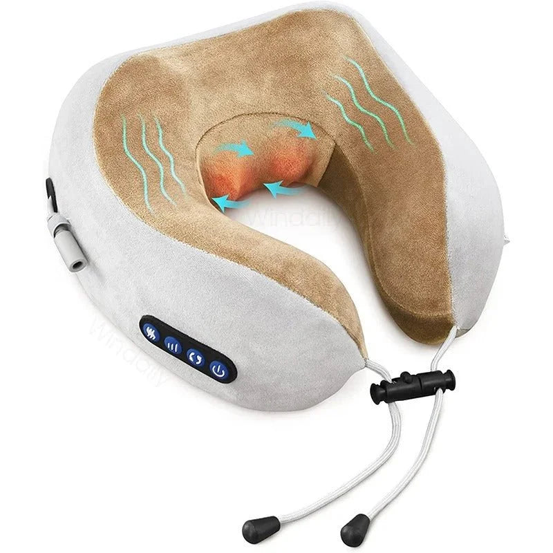 Massaging Neck Pillow - Glide Goods LLC