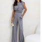 Women's Elegant Summer Two-Piece Set with Top & Pants - Glide Goods LLC