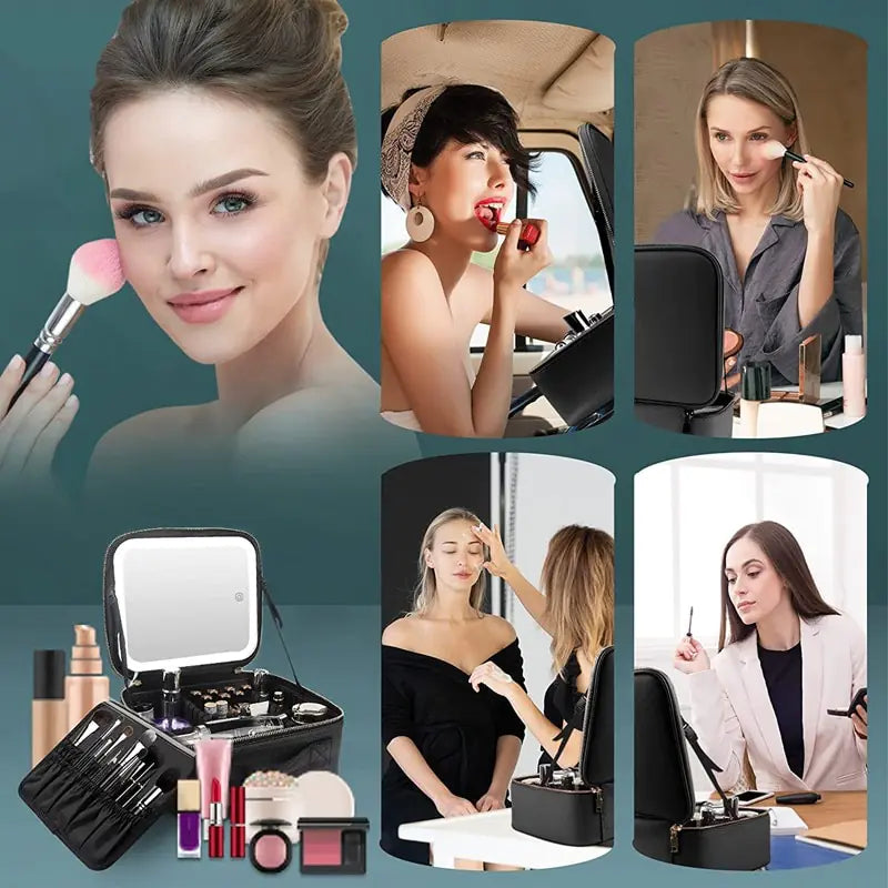 LED Light Cosmetic Bag - Glide Goods LLC