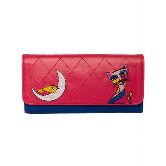 Biggdesign Owl and City Embroidered Wallet - Glide Goods LLC