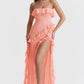 Strapless Suspender Evening Dress - Glide Goods LLC