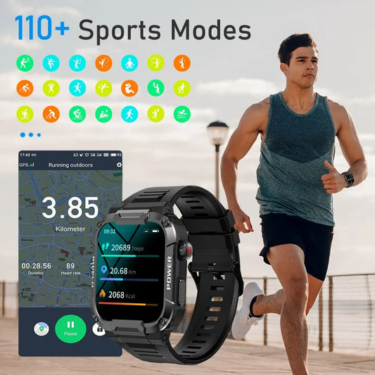 Outdoor Military Smart Watch Men - Glide Goods LLC