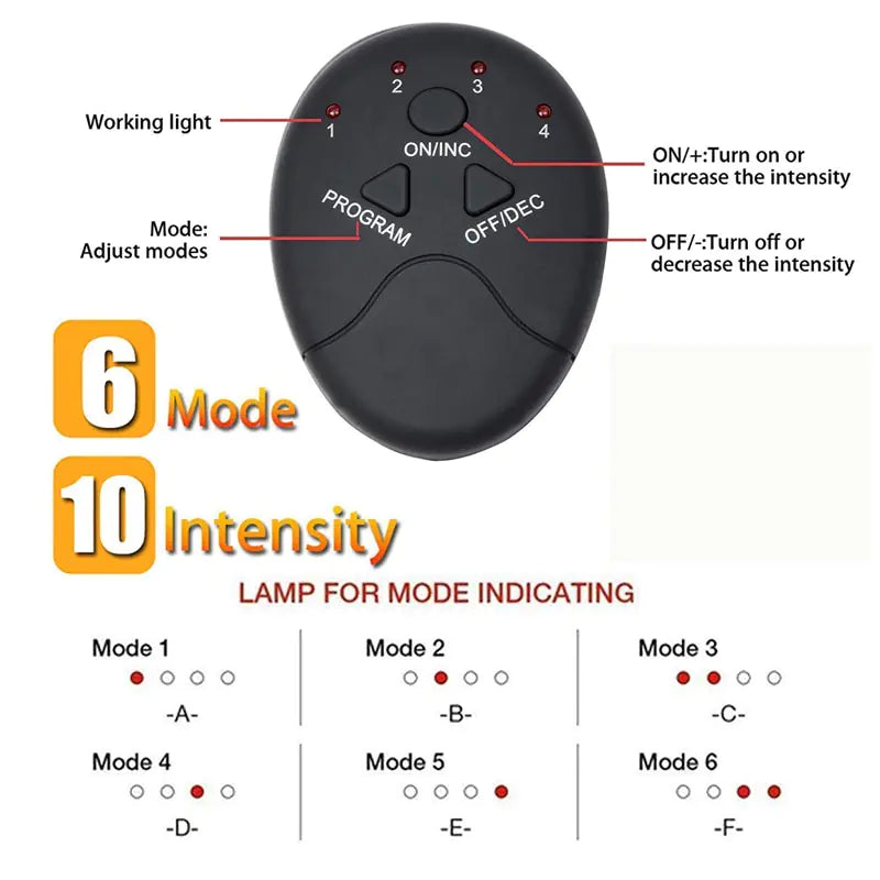 Electric Muscle Stimulator Fitness Massager - Glide Goods LLC