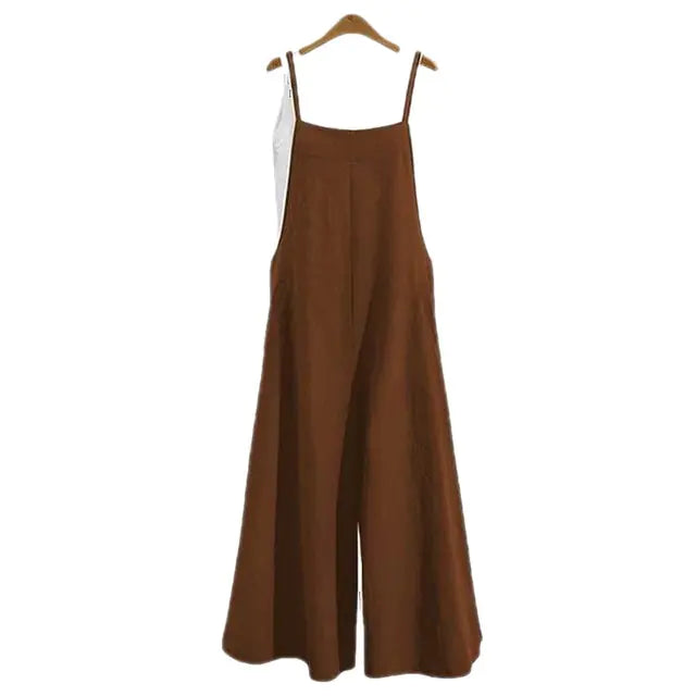 2023 Summer Women’s Casual Loose Wide Leg Jumpsuit