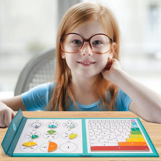 "Montessori Magnetic Fraction Learning Math Toy Set"