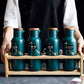 Marble Pattern Ceramic Kitchen Seasoning Tank Set - Glide Goods LLC
