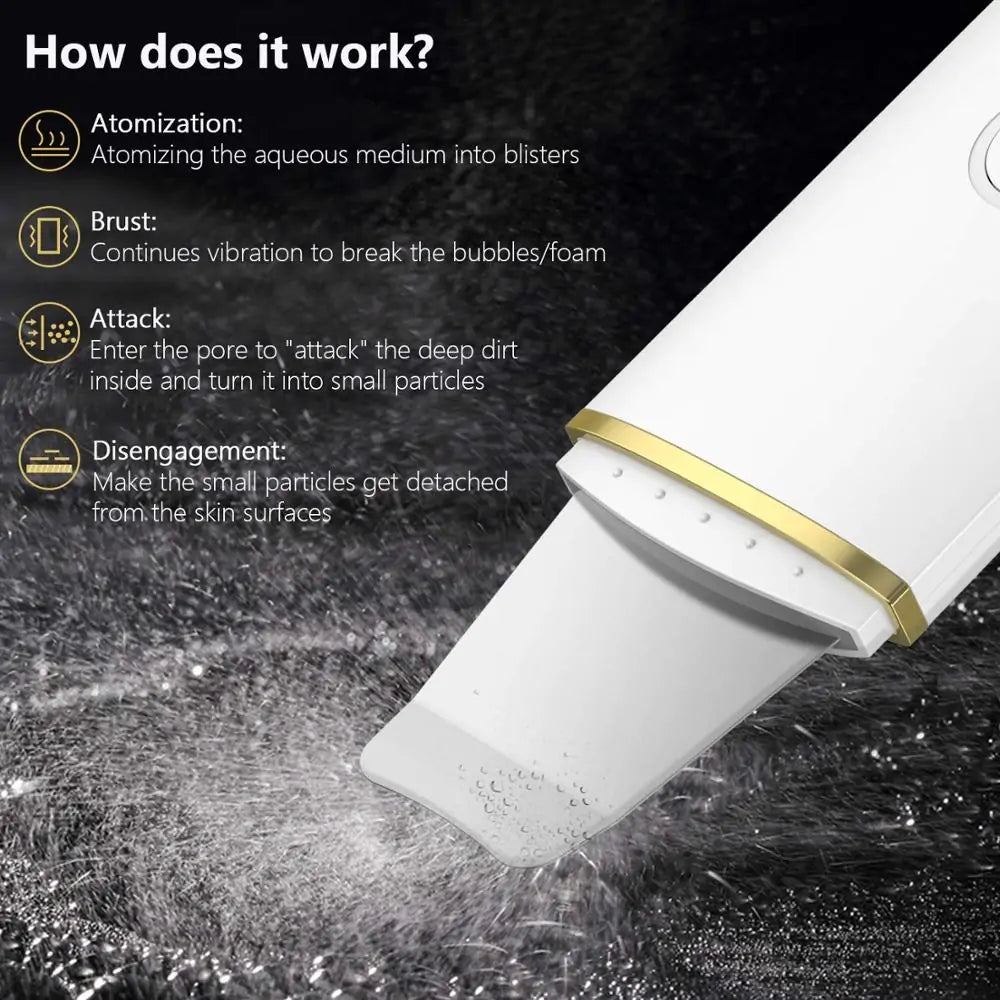 Beauty Ultrasonic Skin Scrubber - Glide Goods LLC