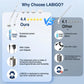 LABIGO Electric Spin Scrubber , Shower Cleaning Brush, Power Scrubber for Cleaning Bathroom Bathtub Kitchenwith 4 Replaceable Brush Heads