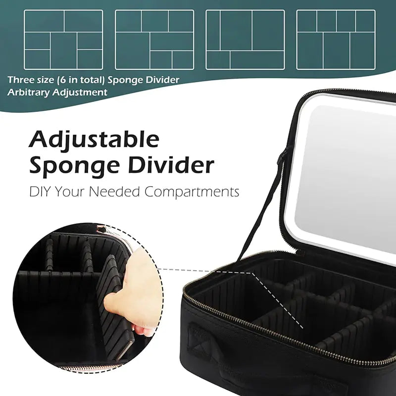 LED Light Cosmetic Bag - Glide Goods LLC