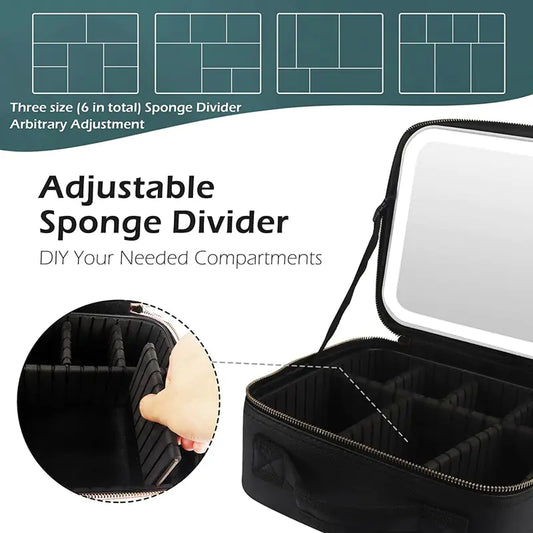LED Light Cosmetic Bag - Glide Goods LLC