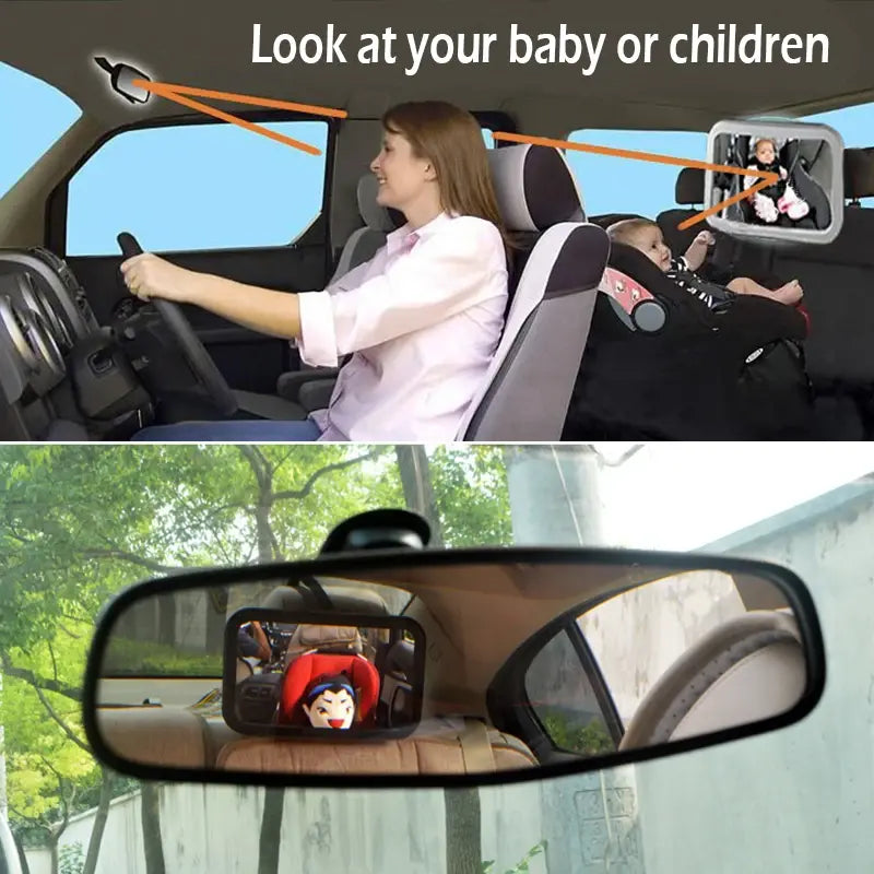 Baby Car Mirror Adjustable - Glide Goods LLC