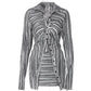 Kendra Striped Two Piece Skirt Set - Glide Goods LLC