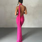 Backless Halter Sheath Dress For Women - Glide Goods LLC