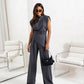Women's Elegant Summer Two-Piece Set with Top & Pants - Glide Goods LLC