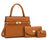 3-Piece Women's Handbag Set with Quality Leather - Glide Goods LLC