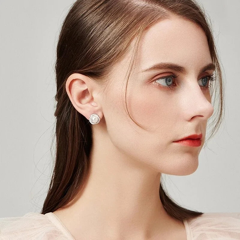 Pearl Earrings and Necklace - Glide Goods LLC