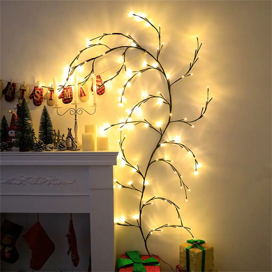 Willow Vine Branch Light Wall Decor - Glide Goods LLC