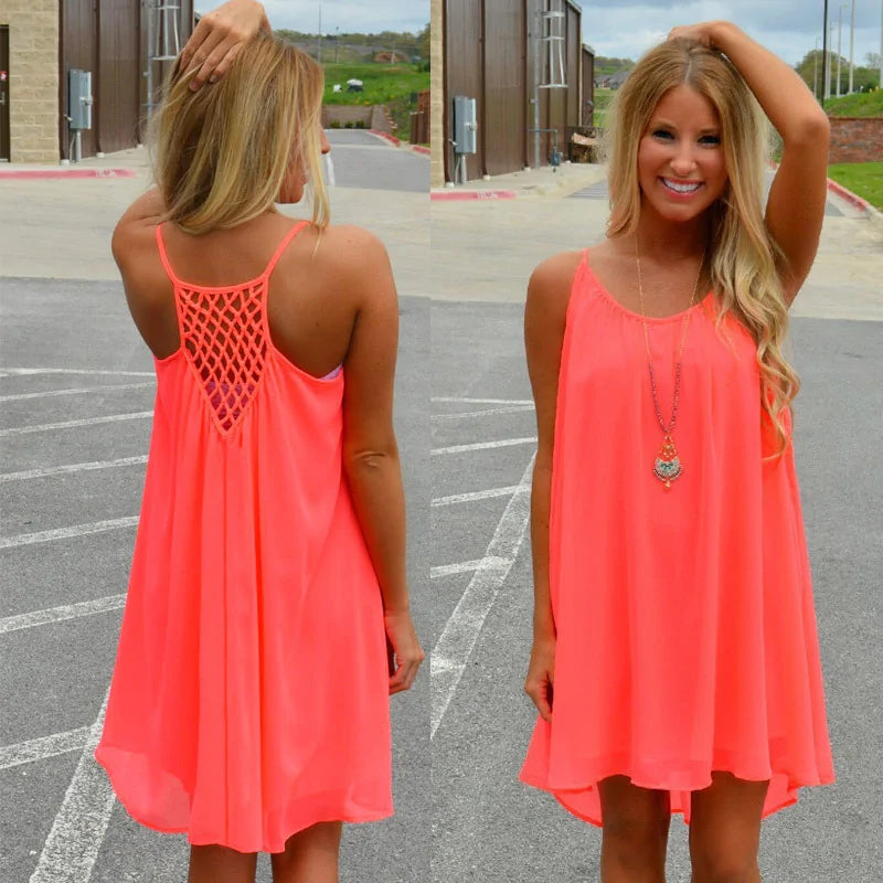 Beach Chiffon Dress - Glide Goods LLC