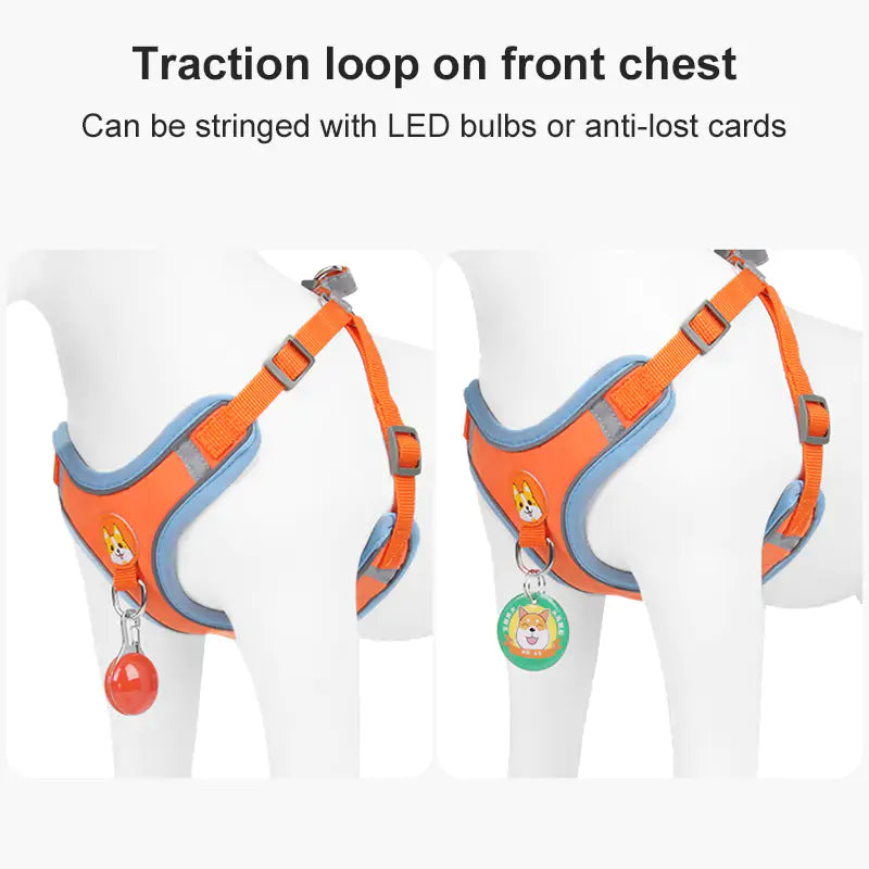 Reflective Pet Harness And Leash Set - Glide Goods LLC