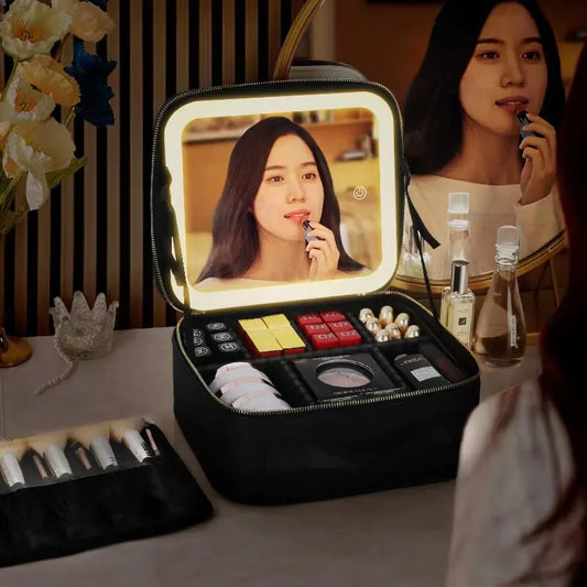 LED Light Cosmetic Bag - Glide Goods LLC