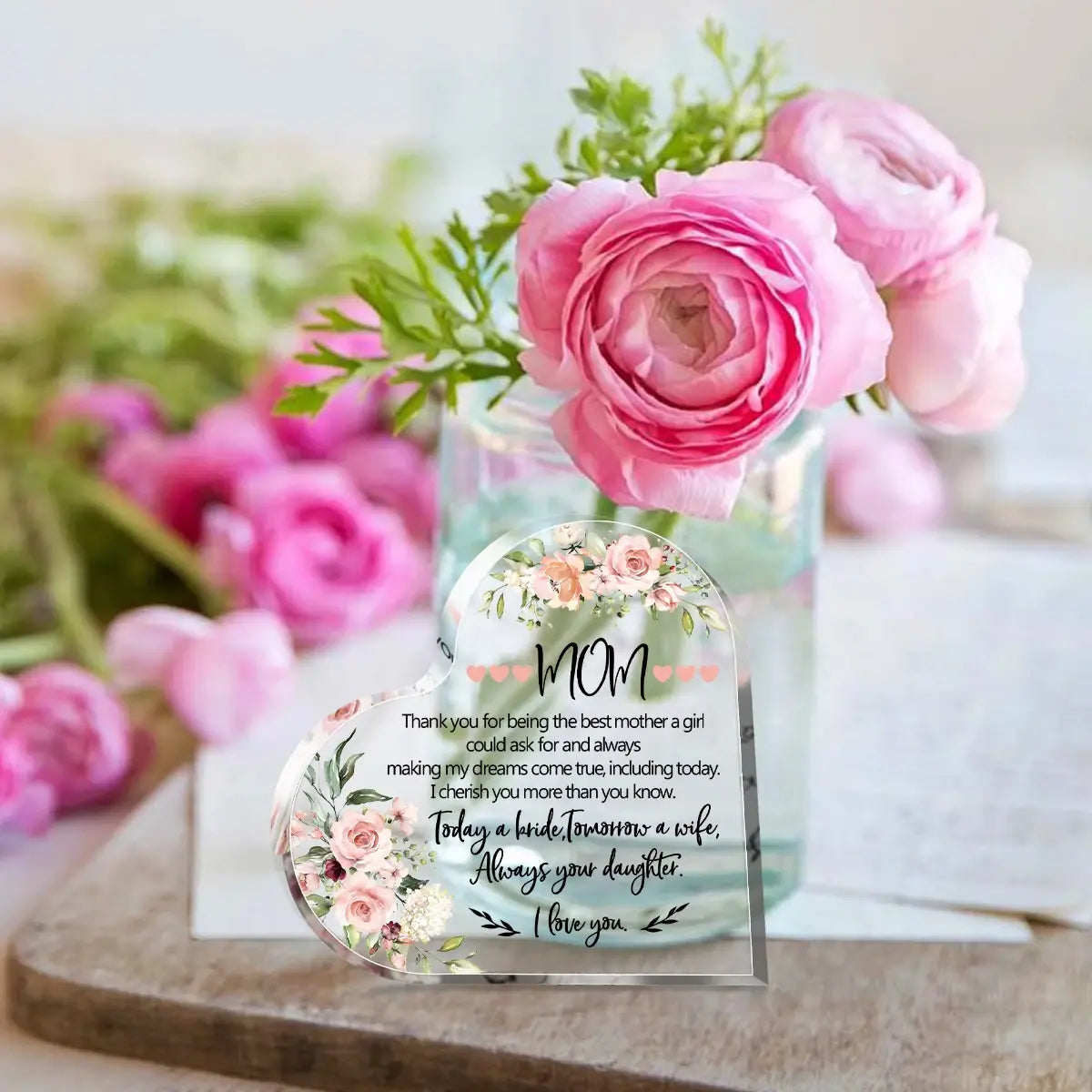 Acrylic Heart Plaque - Glide Goods LLC
