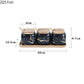 Marble Pattern Ceramic Kitchen Seasoning Tank Set - Glide Goods LLC