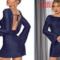 KATE – Glittering Open-Back Dress ✨ - Glide Goods LLC