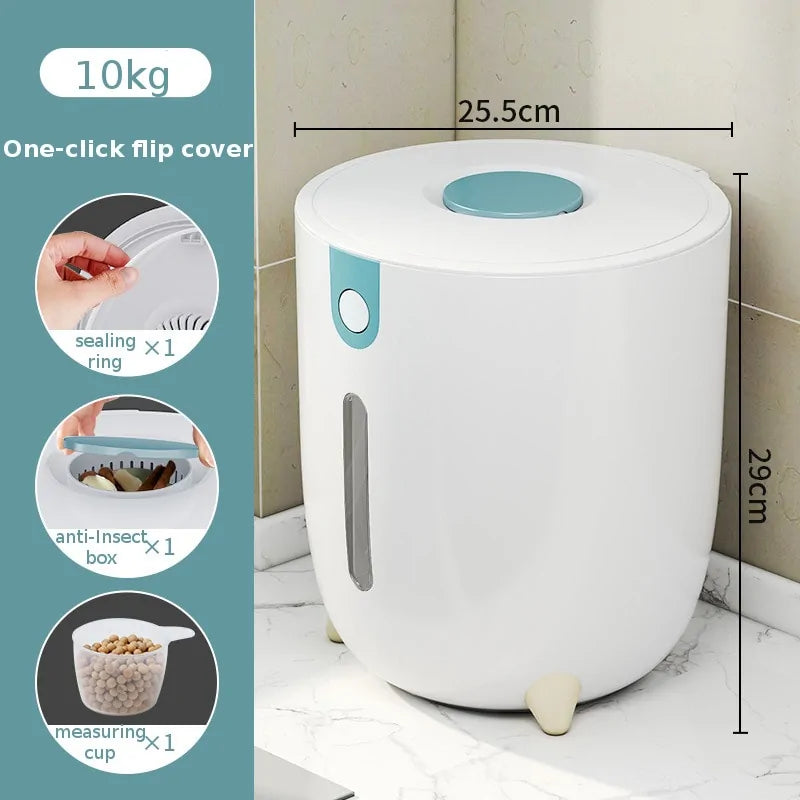 Insect and Moisture Proof Cylinder Grain Sealed Storage Box - Glide Goods LLC