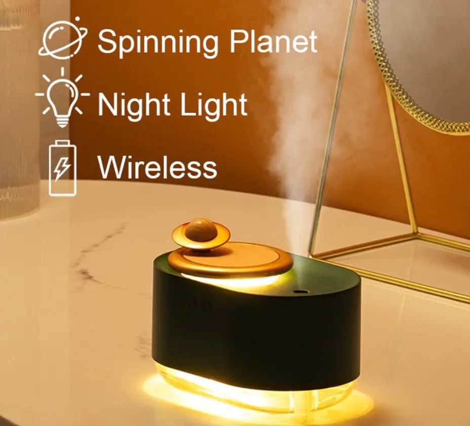 Rotating Planet Aroma Diffuser - Glide Goods LLC