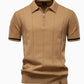 2025 Summer Men's Knit Cotton Polo Shirt (One Piece) - Glide Goods LLC