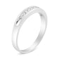 18K White Gold 1/4 Cttw Channel Set Princess-cut Diamond Classic 11 Stone Band Ring (E-F Color, I1-I2 Clarity) - Glide Goods LLC