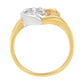 10K Two-Tone Gold Heart Ring - Glide Goods LLC