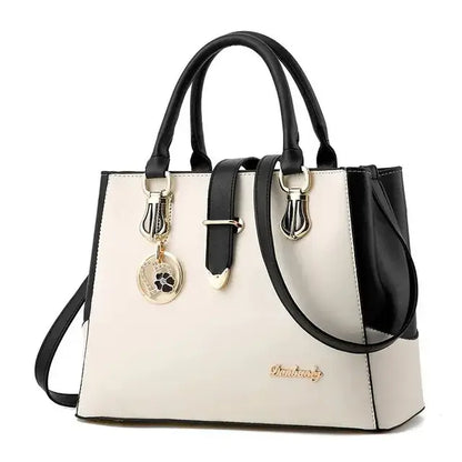 Women's Contrast Simple One Shoulder Handbag - Glide Goods LLC