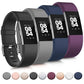 Tobfit Sport Bands Compatible for Charge 2 Classic & Special Edition 4 Pack Black/Plum/Blue/Grey Large - Glide Goods LLC