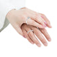 .925 Sterling Silver 1/4 Cttw Diamond Halo and Swirl Engagement Ring and Wedding Band Set (I-J Color, I3 Clarity) - Glide Goods LLC