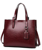 Genuine Leather Women's Tote Bag (One Piece) - Glide Goods LLC