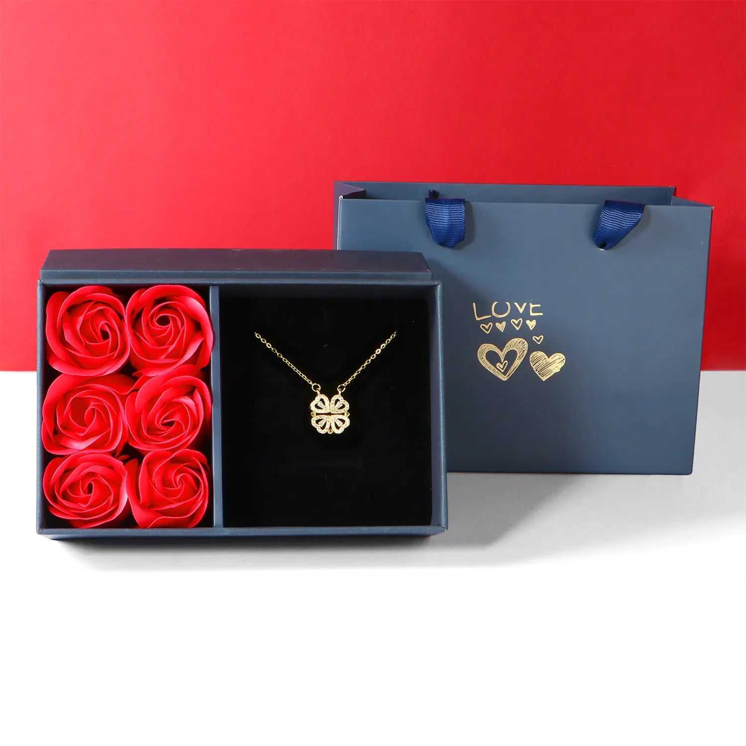 Luxury Four Leaf Clover Necklace - Glide Goods LLC