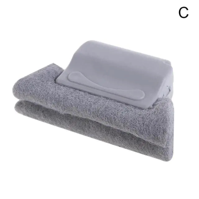 Window Groove Cleaning Tool with Brush and Cloth - Glide Goods LLC