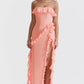 Strapless Suspender Evening Dress - Glide Goods LLC