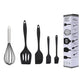 5/12pc Kitchen Utensil Set Wooden Handle - Glide Goods LLC