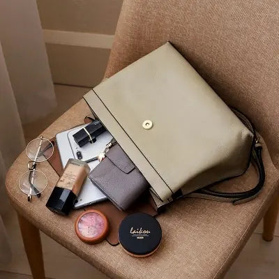 Genuine Leather Women's Handbag and Crossbody Tote - Glide Goods LLC