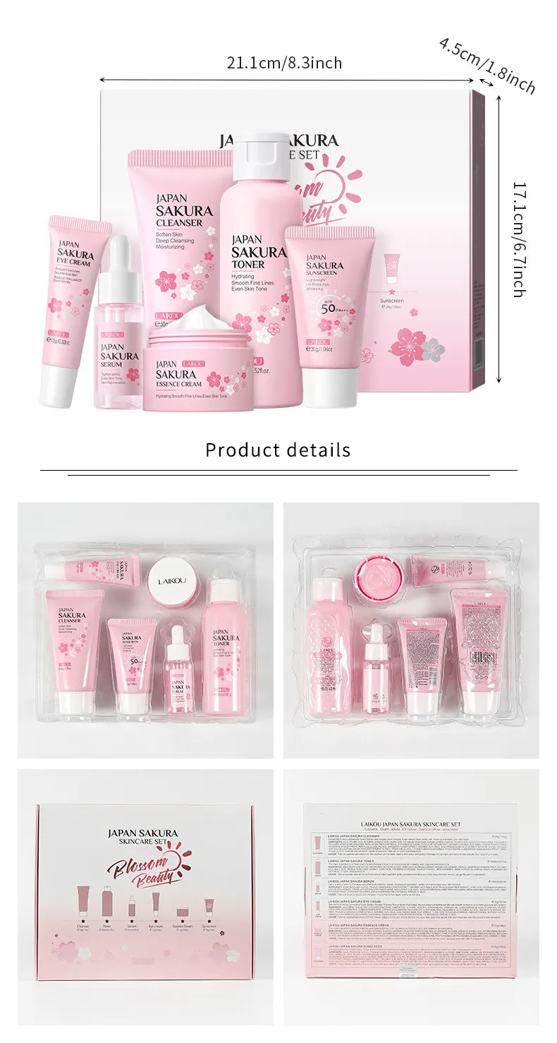 Japan Sakura Skin Care Set - Glide Goods LLC