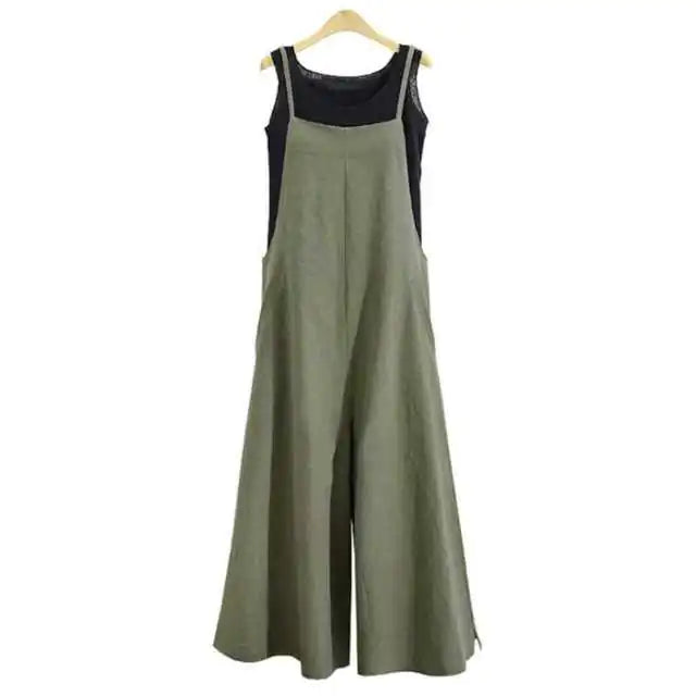 2023 Summer Women’s Casual Loose Wide Leg Jumpsuit