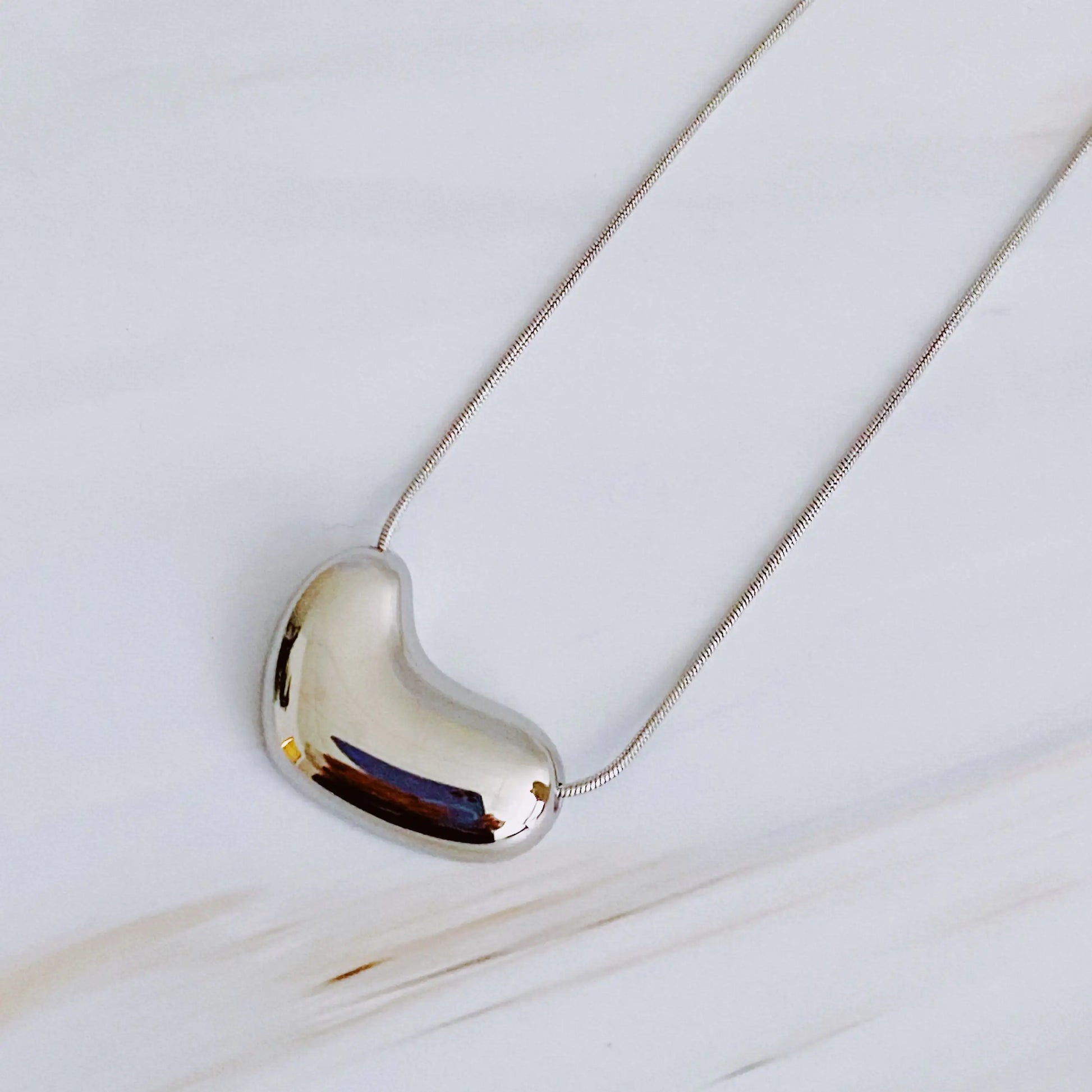 Bold Molten Heart Necklace - Glide Goods LLC