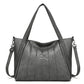 Spacious Genuine Leather Women's Bag - Black Tote (One) - Glide Goods LLC