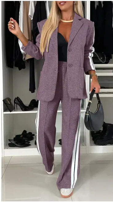 Seasonal Elegance Lapel Suit - Glide Goods LLC